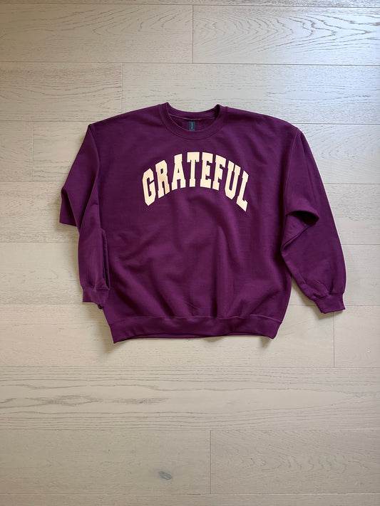 Burgundy Grateful Sweatshirt
