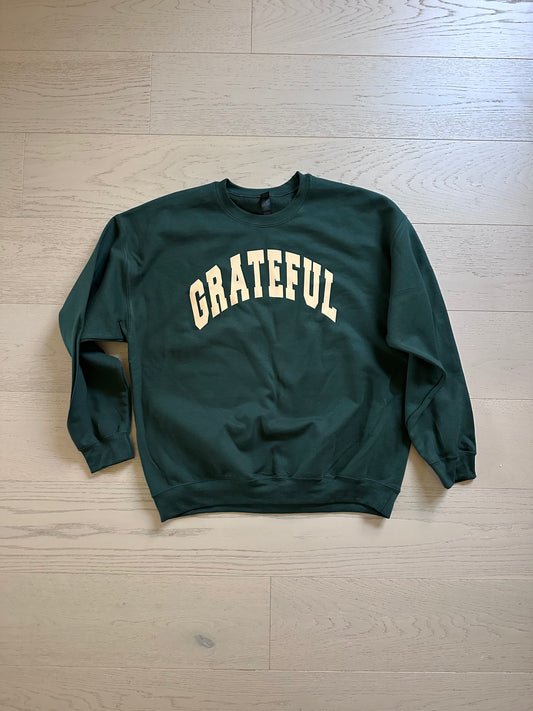 Forest Green Grateful Sweatshirt