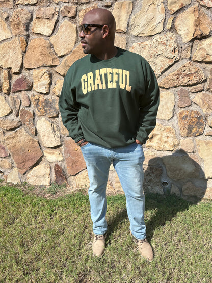 Forest Green Grateful Sweatshirt