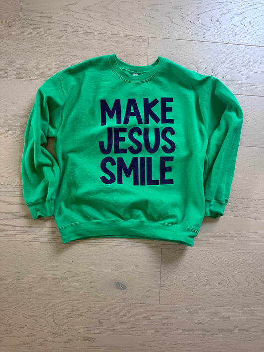 Green Make Jesus Smile